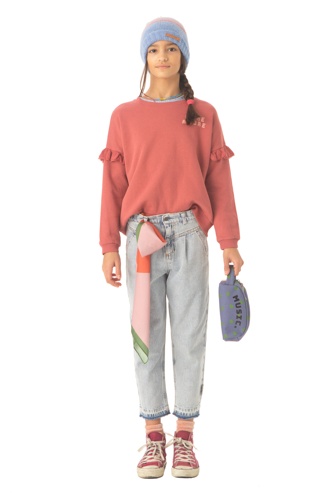 Piupiuchick Pomegranate More Amore Sweatshirt