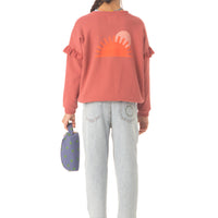Piupiuchick Pomegranate More Amore Sweatshirt