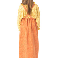 Piupiuchick Pastel Coral Animal Print Long Apron Dress