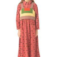 Piupiuchick Pomegranate Hearts Long Shirt Dress