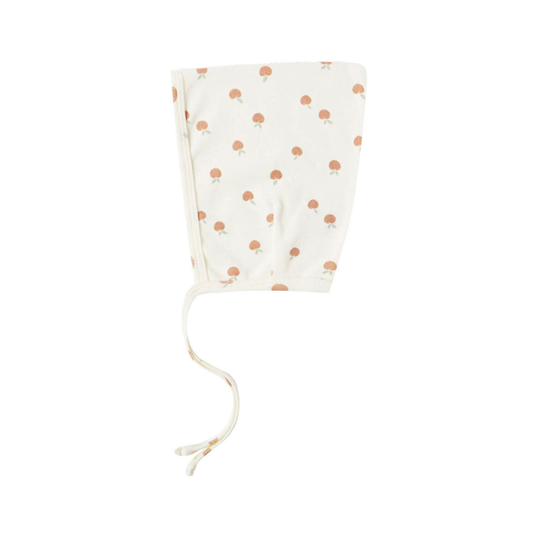 Quincy Mae Ivory/Peach Pixie Bonnet