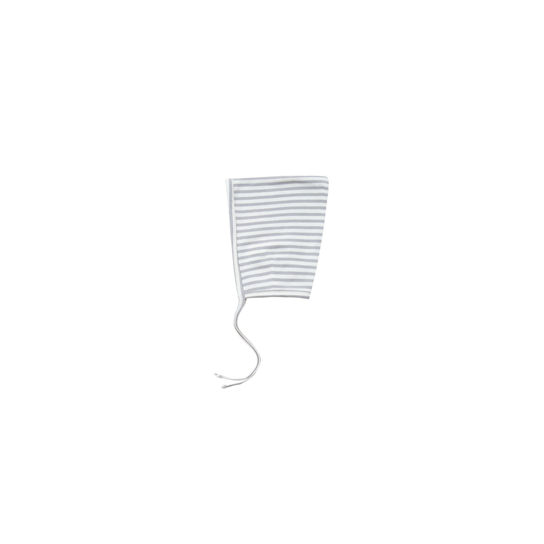 Quincy Mae Grey Stripe Organic Ribbed Pixie Bonnet