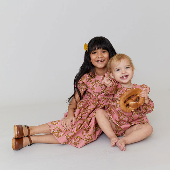 Pink Chicken Polly Dress - Soft Pretzels