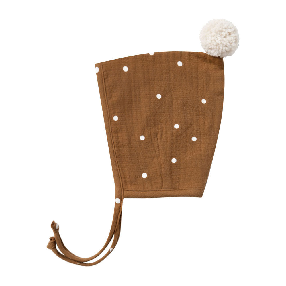 Quincy Mae Pom Pom Pixie Bonnet - Walnut