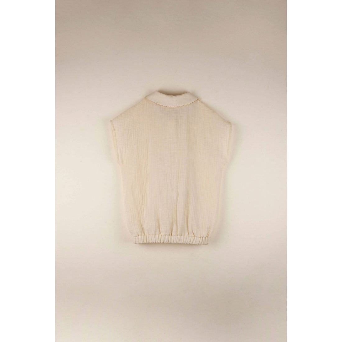 Popelin blouses Popelin Off White Embroidered Collar Blouse