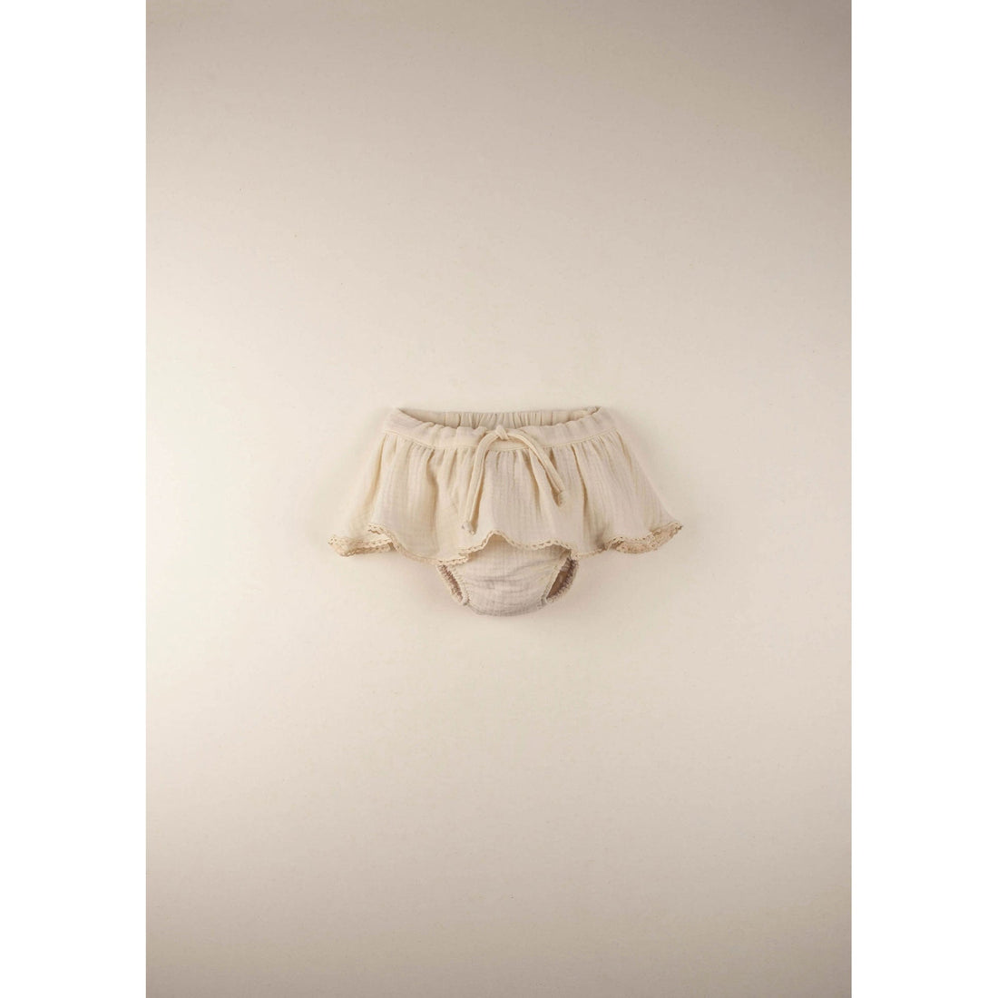 Popelin bottoms Popelin Off White Frilled Culotte