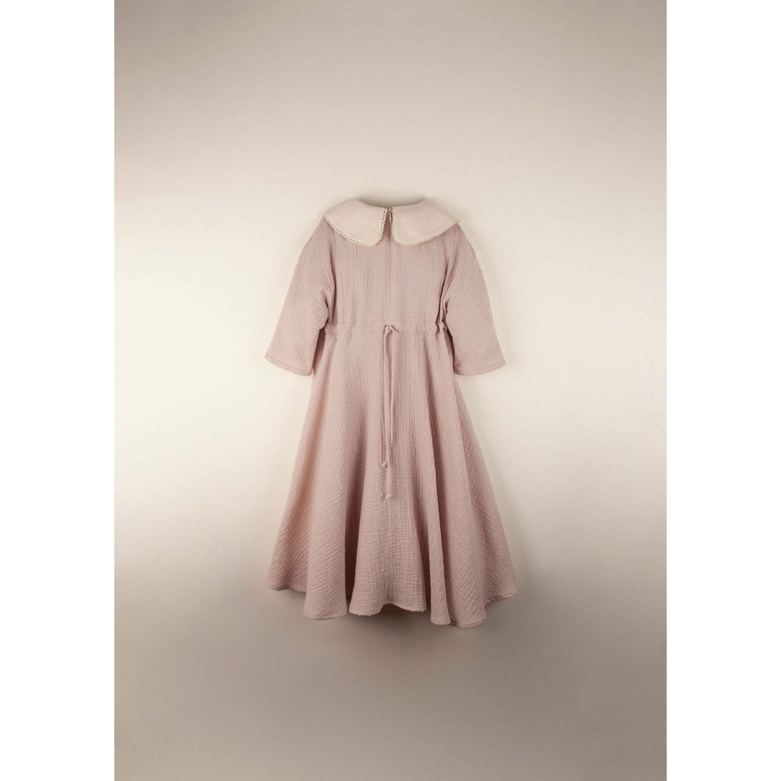 Popelin dresses Popelin Pink Embroidered Collar Dress