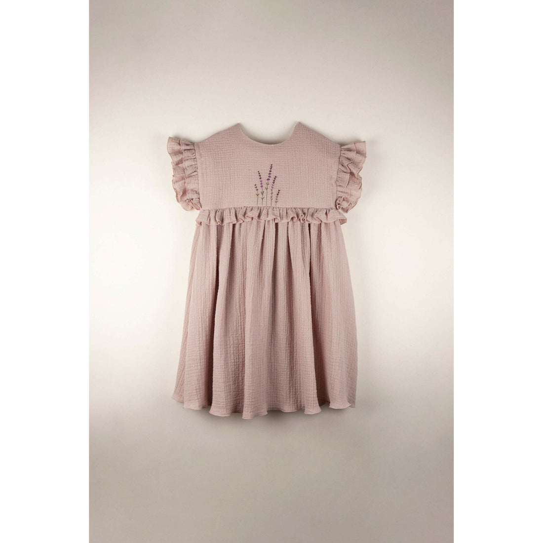 Popelin dresses Popelin Pink Embroidered Yoke Dress