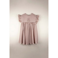 Popelin dresses Popelin Pink Embroidered Yoke Dress