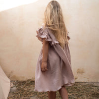 Popelin dresses Popelin Pink Embroidered Yoke Dress