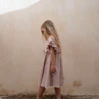 Popelin dresses Popelin Pink Embroidered Yoke Dress
