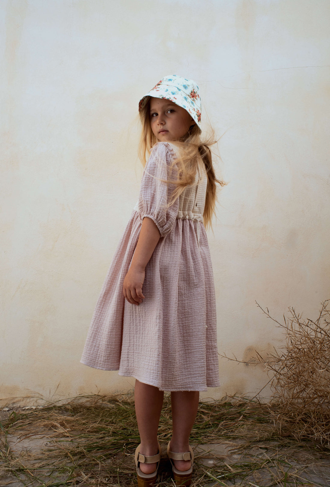 Popelin dresses Popelin Pink Side Panel Dress