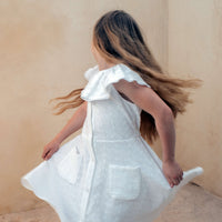 Popelin dresses Popelin Swiss Embroidered Frilled Collar Dress