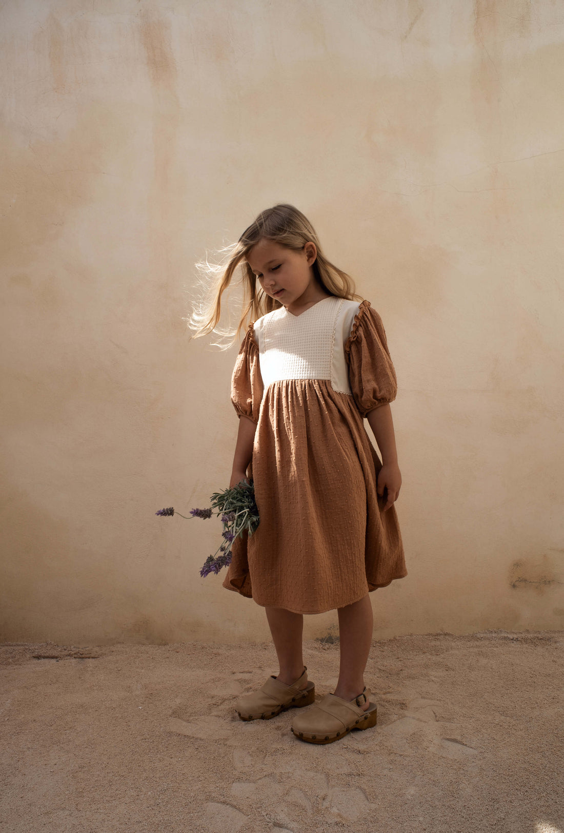 Popelin dresses Popelin Terracotta Side Panel Dress