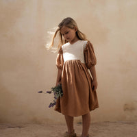 Popelin dresses Popelin Terracotta Side Panel Dress