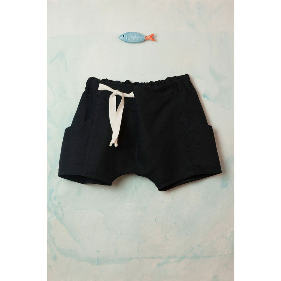Popelin pants Popelin Black Shaped Shorts