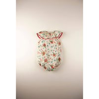 Popelin rompers Popelin Floral Frilled Collar Romper