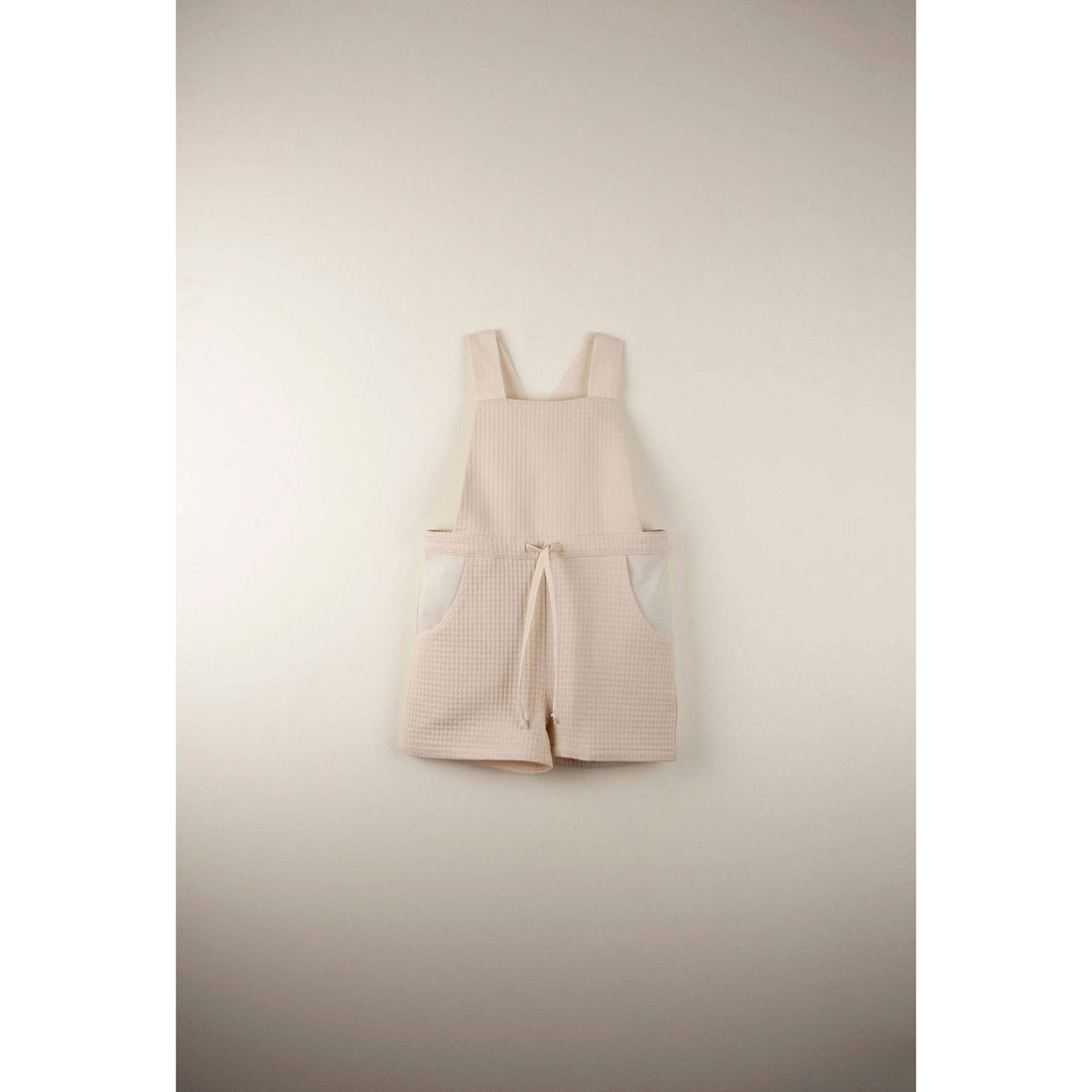 Popelin rompers Popelin Organic Beige Dungarees