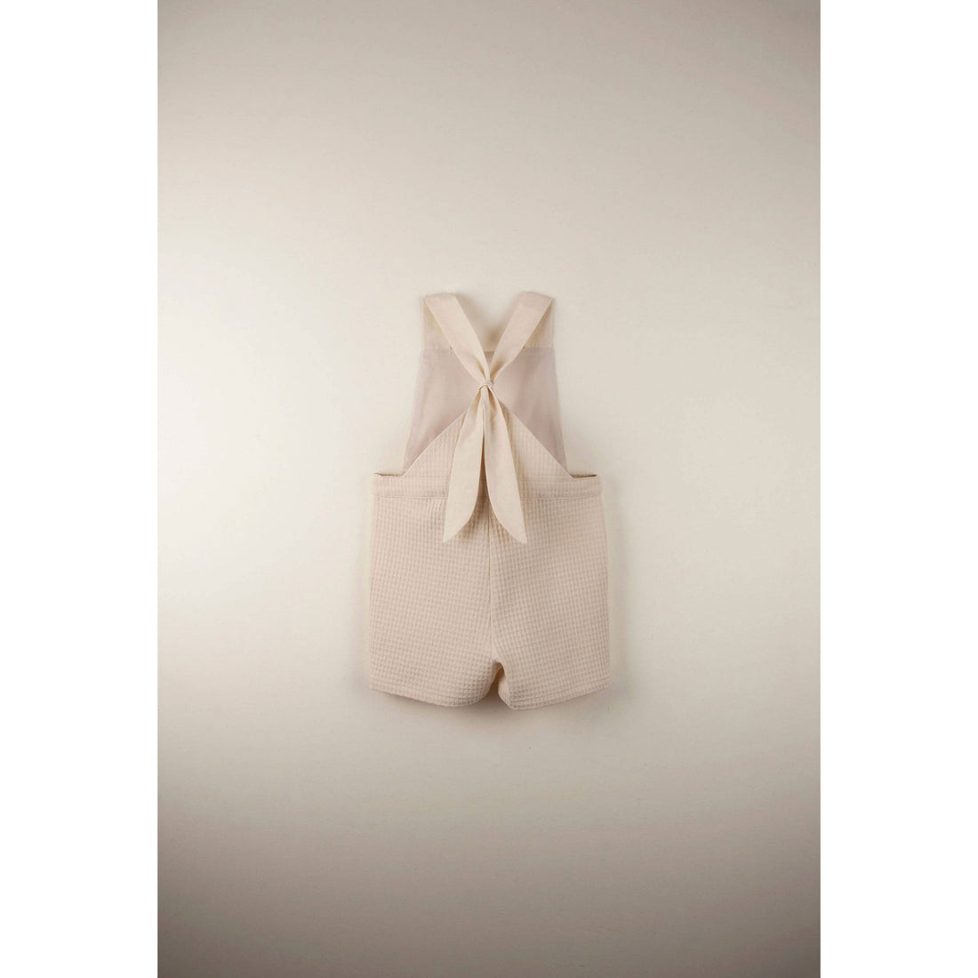 Popelin rompers Popelin Organic Beige Dungarees