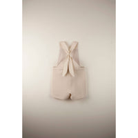 Popelin rompers Popelin Organic Beige Dungarees