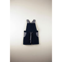 Popelin rompers Popelin Organic Navy Dungarees