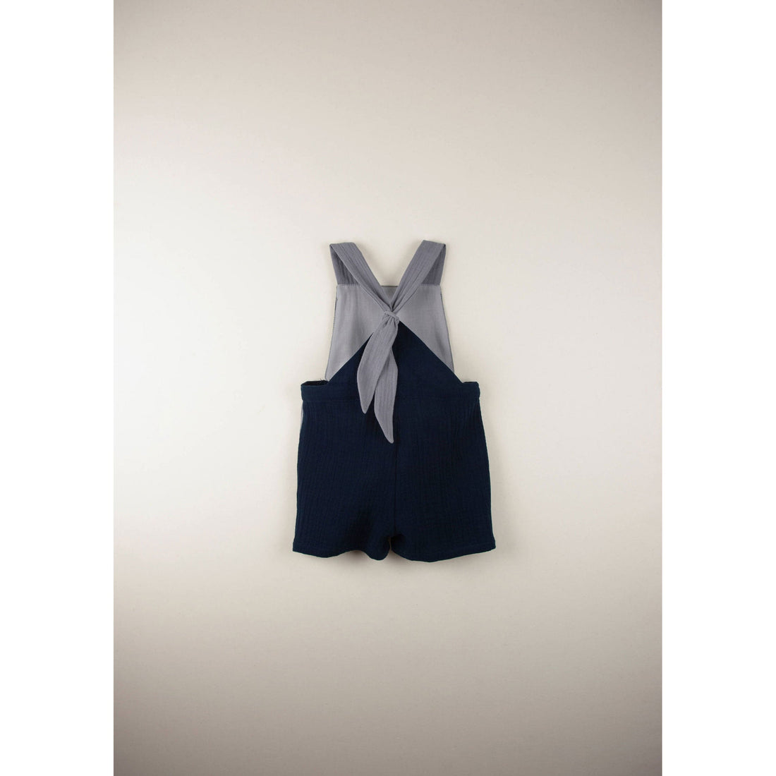 Popelin rompers Popelin Organic Navy Dungarees