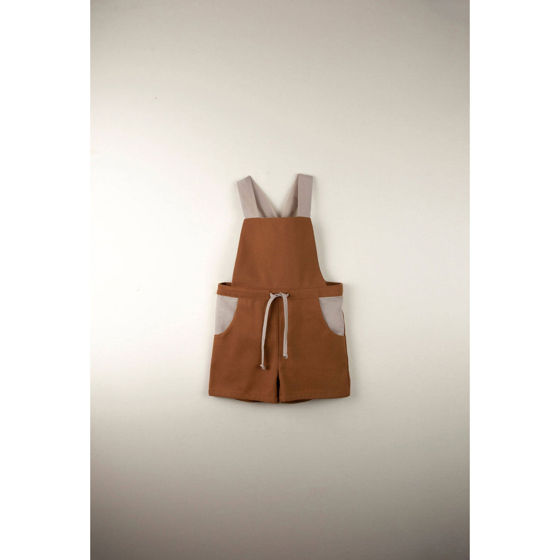 Popelin rompers Popelin Terracotta Dungarees