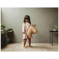 My Darling Valentine Mustard Pull Along Hobby Horse