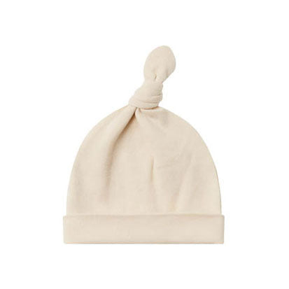 Quincy Mae accessories 0-6m Quincy Mae Knotted Baby Hat | Natural