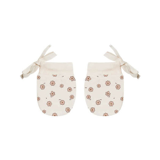 Quincy Mae accessories OS Quincy Mae No Scratch Mittens Set | Daisy Confetti, Amber
