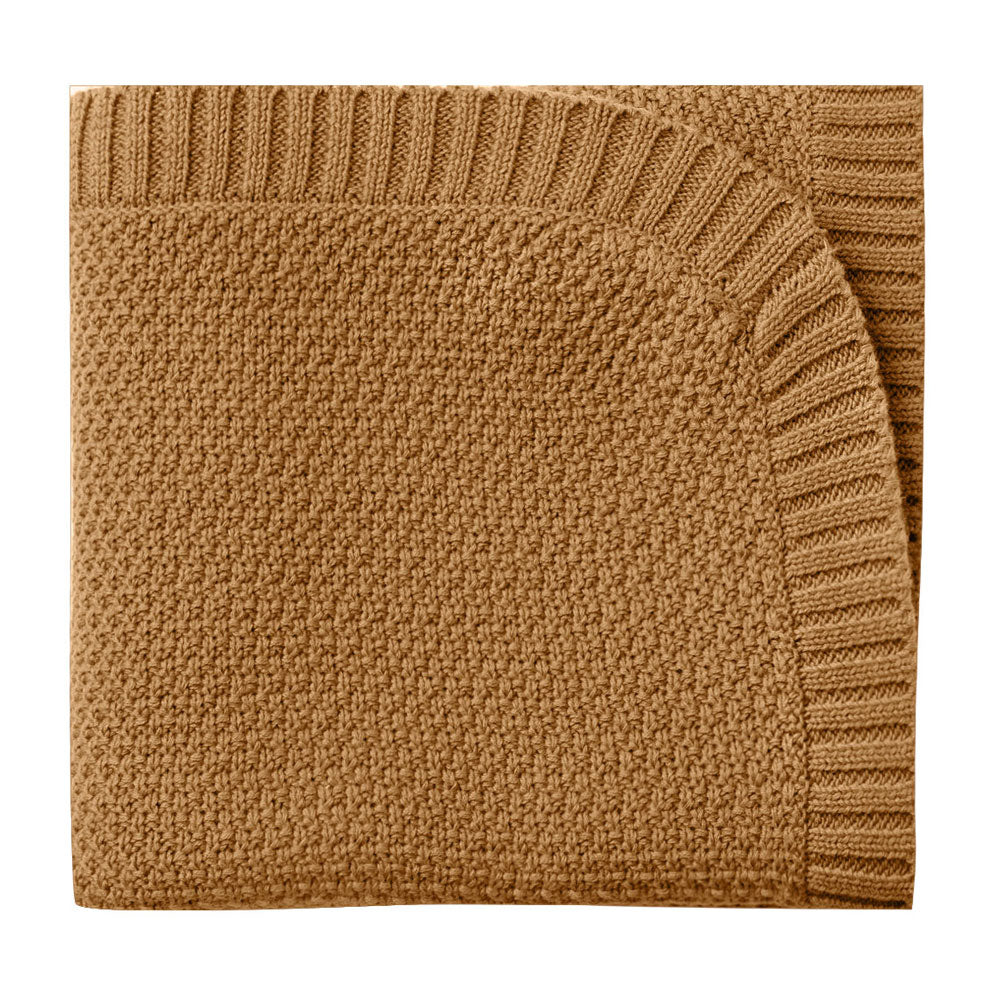 Quincy Mae accessories OS Quincy Mae  Walnut Chunky Knit Baby Blanket