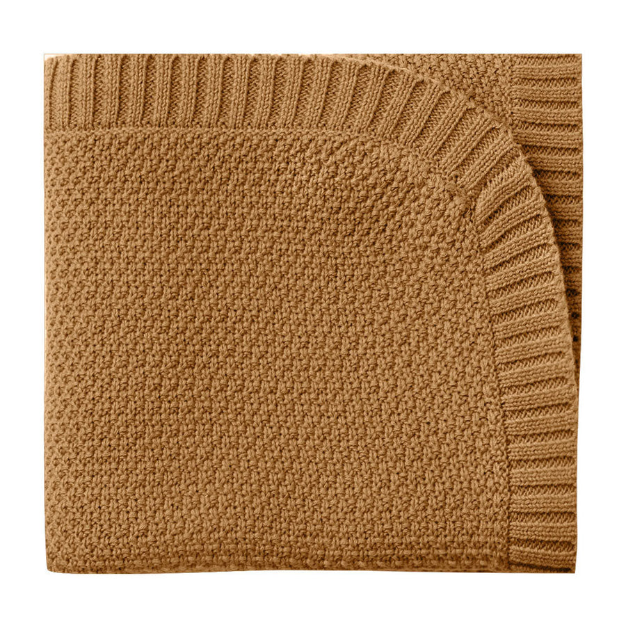 Quincy Mae accessories OS Quincy Mae  Walnut Chunky Knit Baby Blanket