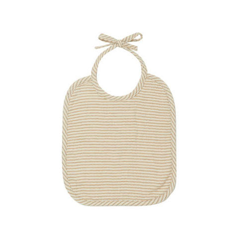 Quincy Mae accessories OS Quincy Mae Woven Bib | Ocre Stripe