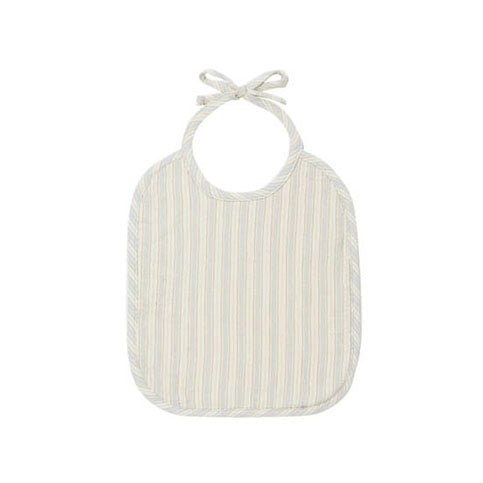 Quincy Mae accessories OS Quincy Mae Woven Bib | Sky Stripe