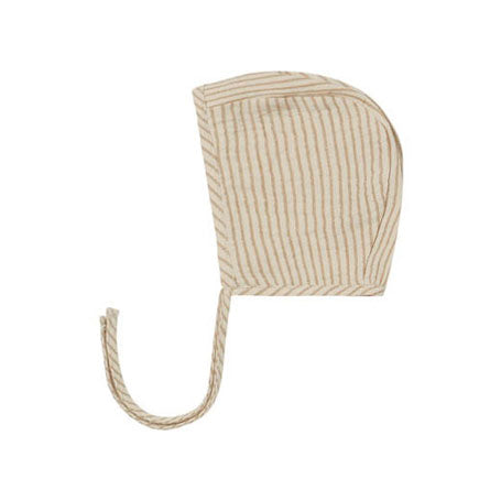 Quincy Mae accessories Quincy Mae Baby Bonnet | Ocre Stripe