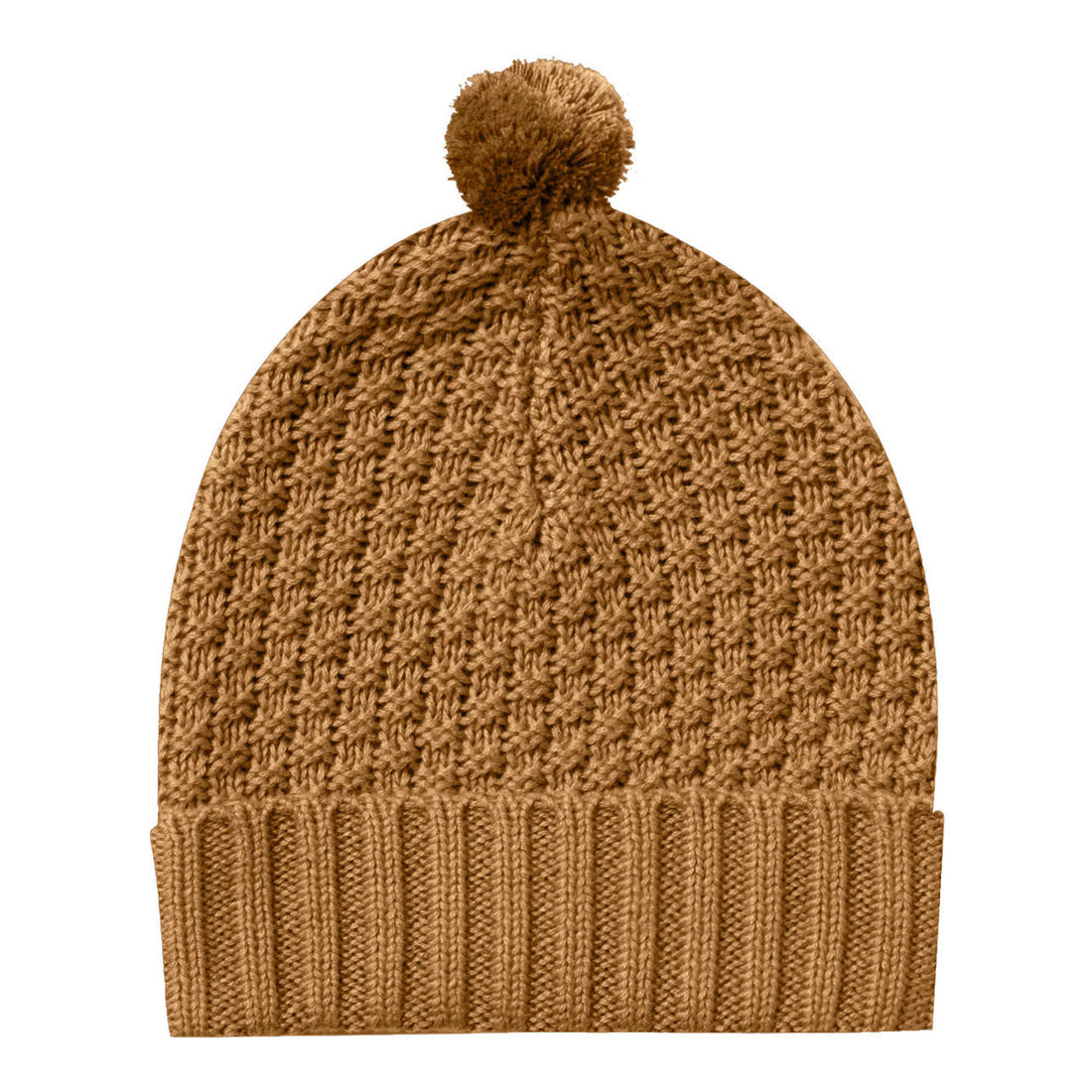 Quincy Mae accessories Quincy Mae  Walnut Knit Pom Beanie
