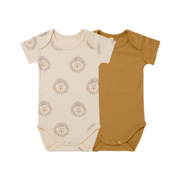 Quincy Mae bodysuits Quincy Mae Jersey Bodysuit 2-Pack | Lions, Ocre