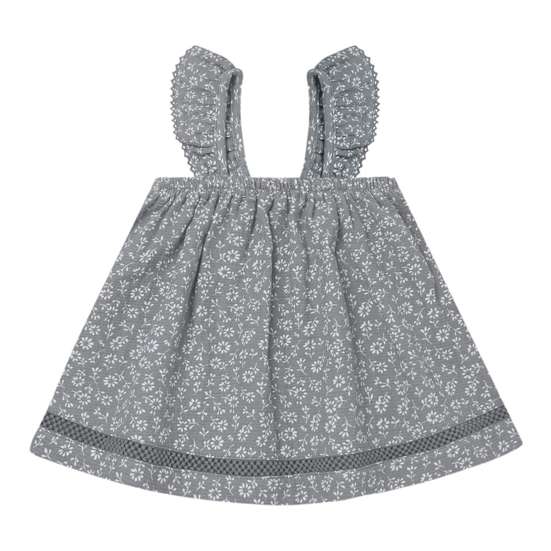 Quincy Mae dresses Quincy Mae Ruffle Tank Dress | Indigo Flora