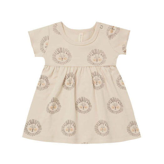 Quincy Mae dresses Quincy Mae Short-Sleeve Baby Dress | Lions