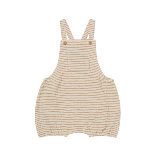 Quincy Mae rompers Quincy Mae Hayes Overalls | Ocre Stripe