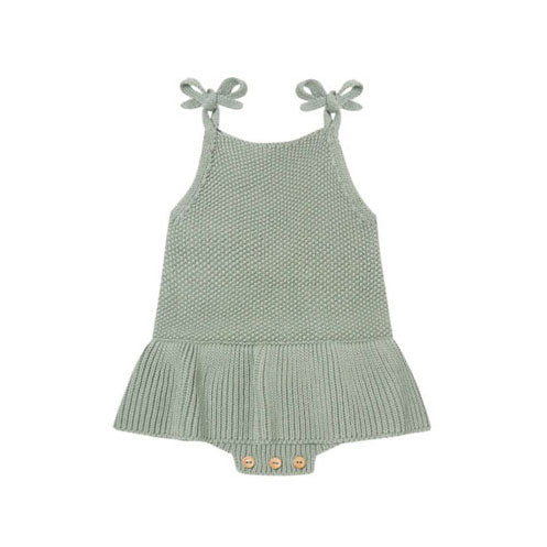 Quincy Mae rompers Quincy Mae Knit Ruffle Romper | Spruce