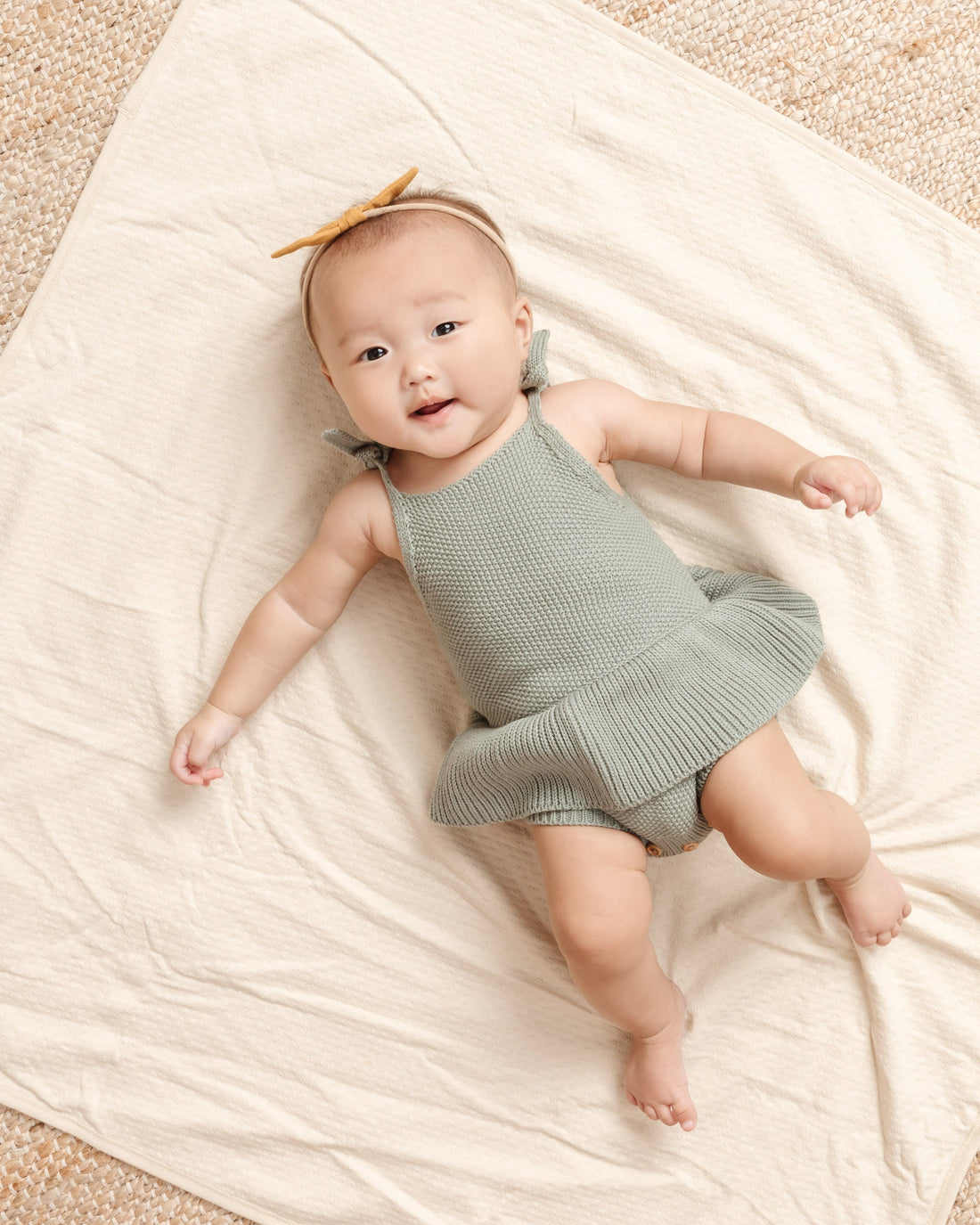 Quincy Mae rompers Quincy Mae Knit Ruffle Romper | Spruce