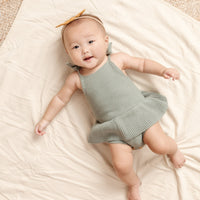 Quincy Mae rompers Quincy Mae Knit Ruffle Romper | Spruce