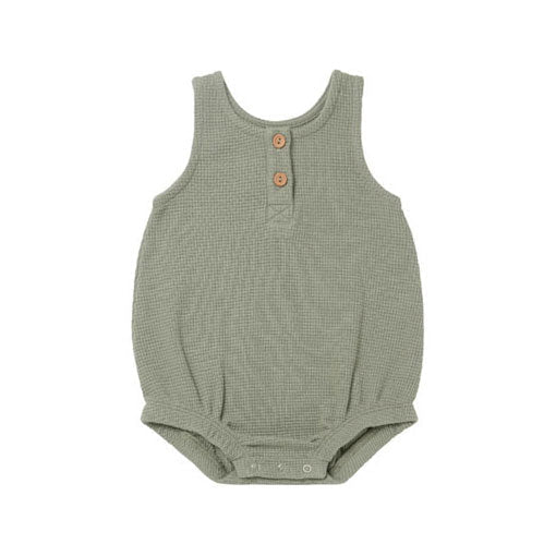Quincy Mae rompers Quincy Mae Waffle Sleeveless Bubble | Spruce
