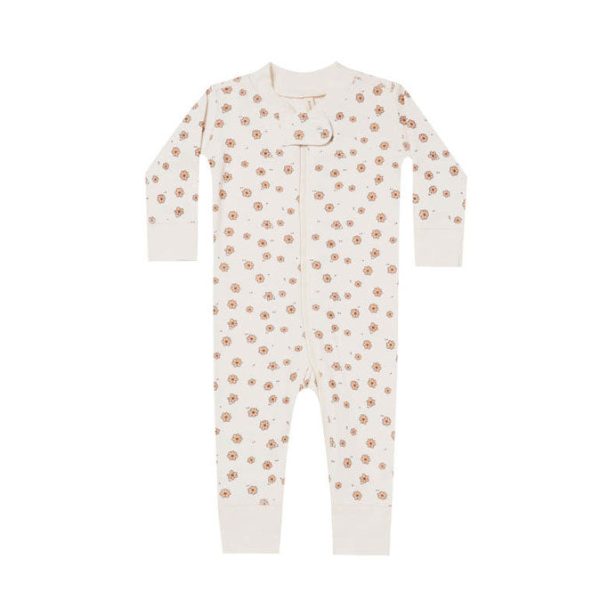 Quincy Mae rompers Quincy Mae Zip Longsleeve Sleeper | Daisy Confetti