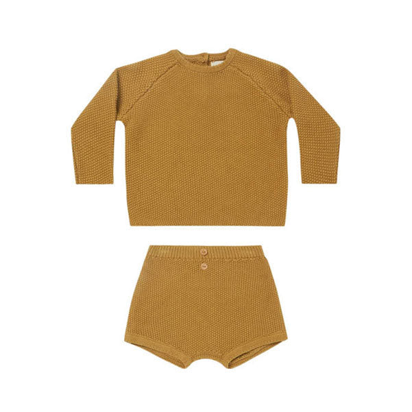 Quincy Mae sets Quincy Mae Summer Knit Set | Ocre