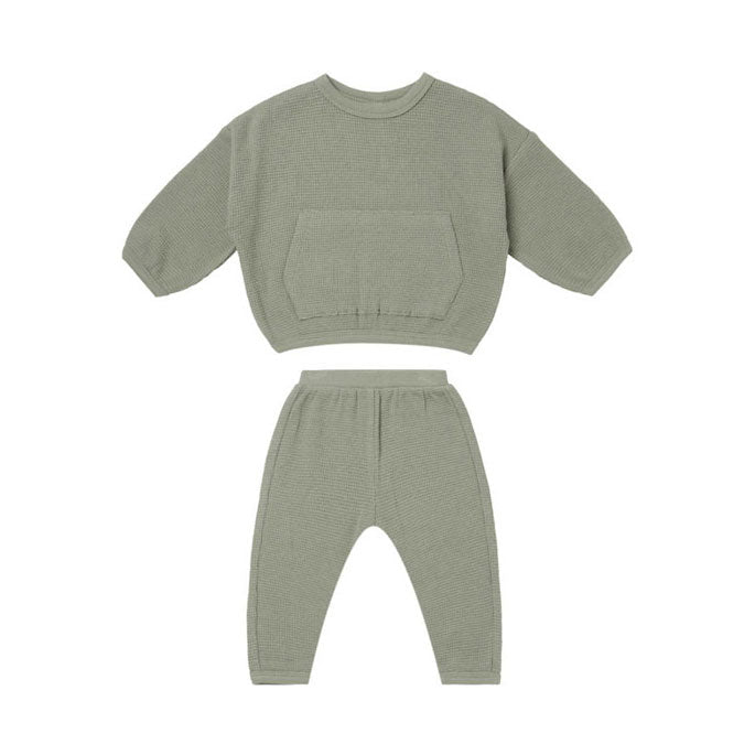 Quincy Mae sets Quincy Mae Waffle Top + Pant Set | Spruce