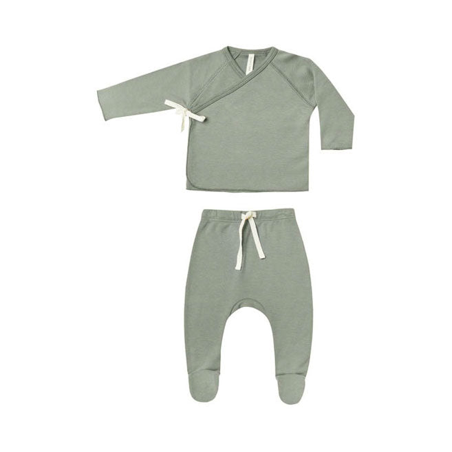Quincy Mae sets Quincy Mae Wrap Top + Pant Set | Spruce