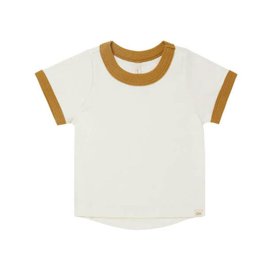 Quincy Mae tees Quincy Mae Ringer Tee | Ivory