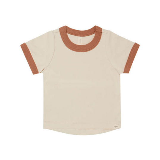 Quincy Mae tees Quincy Mae Ringer Tee | Natural